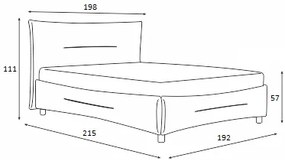 Κρεβάτι επενδυμένο HELENA 180x200 DIOMMI 45-836