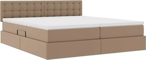 vidaXL Κρεβάτι Αποθήκης Καπουτσίνο 180 x 200 cm Τεχνητό Δέρμα