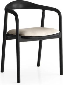 Καρέκλα Ανοιχτό Γκρι / Μαύρο PA 52x51x77