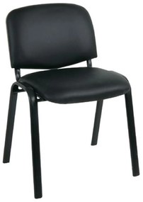 Καρέκλα Sigma ΕΟ550,16 Μαύρη/Pvc Μαύρο 55x50x79 cm Σετ 6τμχ