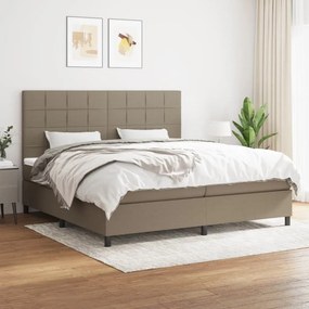 ΚΡΕΒΑΤΙ BOXSPRING ΜΕ ΣΤΡΩΜΑ TAUPE 200X200 ΕΚ. ΥΦΑΣΜΑΤΙΝΟ 3141805