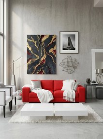 Καναπές Fantasy Διθέσιος-145φ 90β εκ.-Κόκκινο