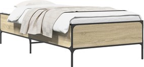 vidaXL Σκελετός Κρεβατιού Sonoma Δρυς 80 x 200 cm Επεξεργασμένο Ξύλο