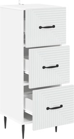 vidaXL Ντουλάπι με Συρτάρια Λευκό 33 x 34,5 x 89,5 εκ