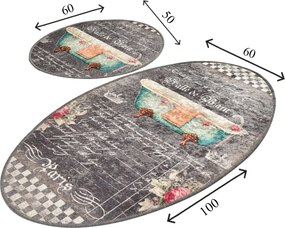 Bathmat Set (2 Pieces) Bain Multicolor