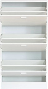 Παπουτσοθήκη Με 3 Ράφια/18 Θέσεων (63x24x120) Spitishop Slimline White