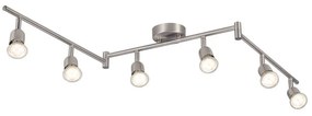 Φωτιστικό Οροφής - Spot Avenue 6-Rail 2113210132 GU10 15,5x119cm Brushed Steel Nordlux