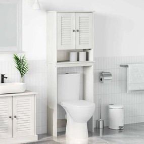 vidaXL Ντουλάπα τουαλέτας με ράφι με πόρτα VIGO Λευκό 60 x 27 x 161 εκ