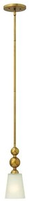 Κρεμαστό Φωτιστικό Οροφής 1xE27 Zelda Elstead Lighting-HK-ZELDA-P-A-VS-Ορείχαλκος HK-ZELDA-P-A-VS