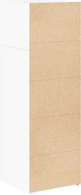 vidaXL Ντουλάπι Λευκό 40x42,5x124 εκ. από Επεξεργασμένο Ξύλο