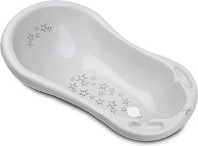 BATH 84 WITH PLUG/ANTI SLIP MAT  LITTLE STARS GREY