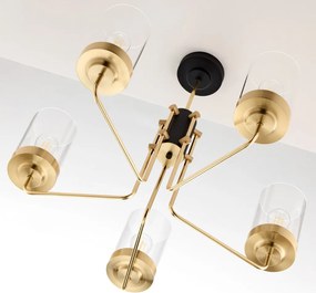 Κρεμαστό Πολύφωτο Ramirez Φ70cm 5xE27 Χρυσό