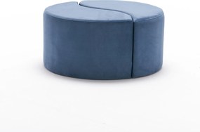 Πουφ Σκαμπό Μπλε ALIS 80x80x40