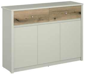 Μπουφές Karin Cashmere-Evoke Oak 126x36.5x91cm