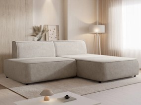 Γωνιακός Καναπές Zuno-Δεξιά-Μπεζ