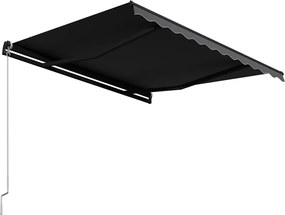 vidaXL Τέντα Συρόμενη Χειροκίνητη Ανθρακί 300 x 250 εκ.