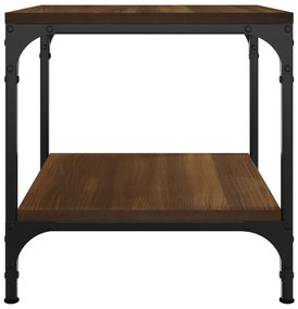 vidaXL Τραπεζάκια Σαλονιού 2 τεμ Καφέ Δρυς 40x40x40 εκ. Επεξ. Ξύλο