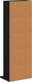 vidaXL Ντουλάπα CD Μαύρη Δρυς 33 x 23,5 x 97,5 εκ. Επεξεργασμένο Ξύλο