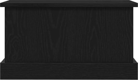 vidaXL Κουτί αποθήκευσης Μαύρη δρυς 50 x 30 x 28 cm Επεξεργασμένο Ξύλο
