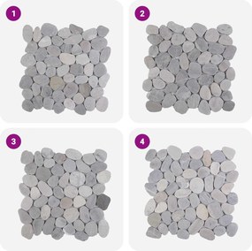 vidaXL Πέτρες Pebble Γκρι 30 x 30 cm Πέτρες Ποταμού