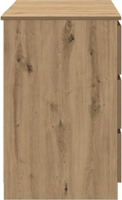 vidaXL Γραφείο Τεχνίτης Δρυς 140 x 50 x 77 εκ. από Μοριοσανίδα