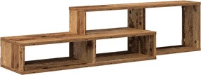 vidaXL ΡάφιΤηλεόρασηςΤοίχου 120x25x28,5εκ Επεξεργασμένο ξύλο