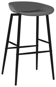 vidaXL Καρέκλες Μπαρ 2 τεμ. Γκρι