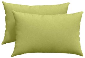 vidaXL Μαξιλάρι Καναπέ 2 pcs Ανοιχτό Πράσινο 60 x 40 cm ύφασμα