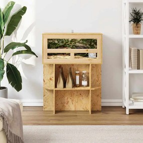 vidaXL Βάση Terrarium με ράφι Καφέ 60 x 30 x 50 εκ. OSB