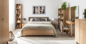 Κρεβάτι Simple-140 x 200-Φυσικό - Λευκό