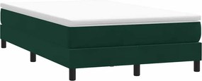 vidaXL Box Spring Κρεβάτι χωρίς στρώμα Σκούρο πράσινο Βελούδινο