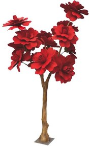 Τεχνητό Δέντρο Τριανταφυλλιά Giga 3421-6 300cm Red Supergreens Υαλοβάμβακας
