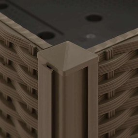 vidaXL Ζαρντινιέρα 40 x 40 x 23 εκ. από Πολυπροπυλένιο