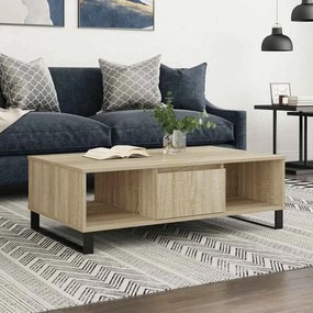 vidaXL Τραπεζάκι Σαλονιού Sonoma Δρυς 104x60x35 εκ. από Επεξεργ. Ξύλο