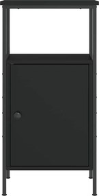 vidaXL Κομοδίνο Μαύρο 41 x 31 x 80 εκ. από Επεξεργασμένο Ξύλο