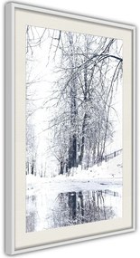 Αφίσα - Snowy Park - 20x30 - Μαύρο - Χωρίς πασπαρτού