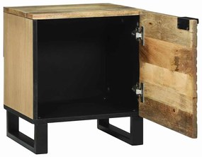 vidaXL Κομοδίνο 2 pcs Καφέ 40 x 33 x 46 εκ. Μασίφ ξύλο μάνγκο