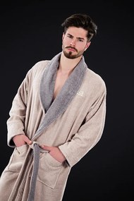 Μπουρνούζι Guy Laroche Duo Silver Εκρού