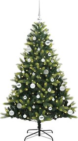 vidaXL Τεχνητό Χριστουγεννιάτικο Δέντρο με Συρταρωτές Βαθμίδες 150 LED