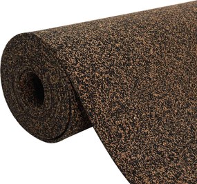 vidaXL Ρολό Φελλού Καφέ 100 x 500 cm Φελλός και Καουτσούκ