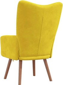 vidaXL Πολυθρόνα Relax Κίτρινο Μουσταρδί Βελούδινη
