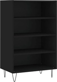 vidaXL Ραφιέρα Μαύρη 57 x 35 x 90 από Επεξεργασμένο Ξύλο