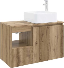 vidaXL Σετ Επίπλων Μπάνιου 2 τμχ. Artisan Δρυς Επεξεργασμένο Ξύλο