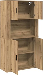 vidaXL Highboard Artisan Oak 80 x 33 x 150 εκ Επεξεργασμένο ξύλο