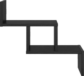 vidaXL Ράφι Τοίχου Μαύρη Δρυς 48 x 15 x 42 εκ Επεξεργασμένο Ξύλο
