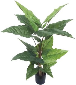 Τεχνητό Δέντρο Σε Κασπώ Αλοκασία 04-10042 150cm Green Marhome Συνθετικό Υλικό