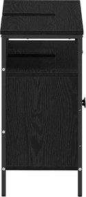 vidaXL Ντουλάπα Νιπτήρα Mπάνιου Μαύρη δρυς 80 x 30 x 60 cm