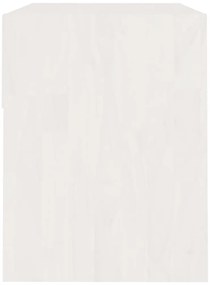 vidaXL Κομοδίνα 2 τεμ. Λευκά 40 x 31 x 40 εκ. από Μασίφ Ξύλο Πεύκου