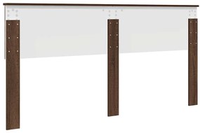 vidaXL Κεφαλάρι με κεφαλάρι Καφέ δρυς 180 cm Επεξεργασμένο ξύλο