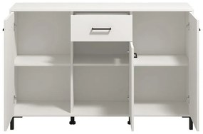 Κομότα - Μπουφές Vienne 3K1F Λευκό 138x40x90 εκ. 138x40x90 εκ.